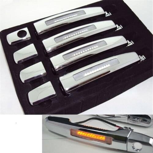 LED DAY LIGHTS TURN SIGNAL LIGHTING DOOR HANDLE COVER WITH LED LIGHT FIT FOR TOYOTA CAMERY collora 06-11 04-13 EXTERIOR COVER