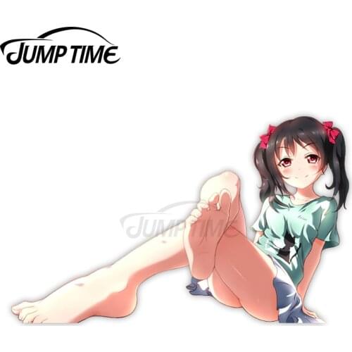 Jump Time 13 x 6.3cm For Love Live! Yazawa Niko Car Stickers Personality Laotop Car Styling Refrigerator Windshield Decal