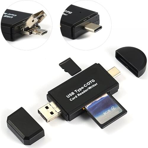2 in 1/3 in 1USB 2.0 OTG Micro TF SD Card Reader High-speed Flash Drive Smart Memory Card Adapter for Android Computer Laptop