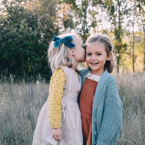 1 PC 5 inches Velvet Bows Hair Clips For Girls ,Sweet Knot Bow Hairpins Kids Child Hair Barrettes Princess Hair Accessories