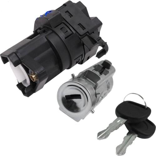 Ignition Lock Cylinder Starter Switch with Keys and Pass Lock Chip for Chevy Classic Impala 12458191 22599340