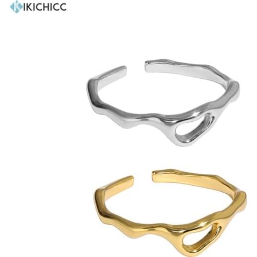 KIKICHICC 925 Sterling Silver 2021 Simple Slim Resizable Ring Women Adjustable Women Wedding Luxury Jewelry Round FInger Jewels