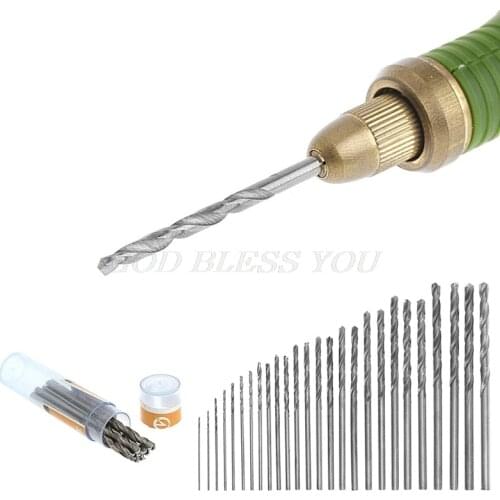 1 Set 10 Pcs 0.5mm Multifunction Tiny Micro HSS Straight Shank Twist Drilling Bits Drop Shipping
