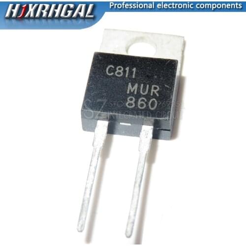 1PCS MUR860 TO220 MUR860G TO-220 U860 Ultra Fast Recovery Rectifiers Transistor