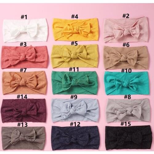 Bulk Super Soft Knitted Headband for Girls Stretchy Hair Accessory Fashion Elastic Wool Knitted Wide Turban Head Wrap Hairbands