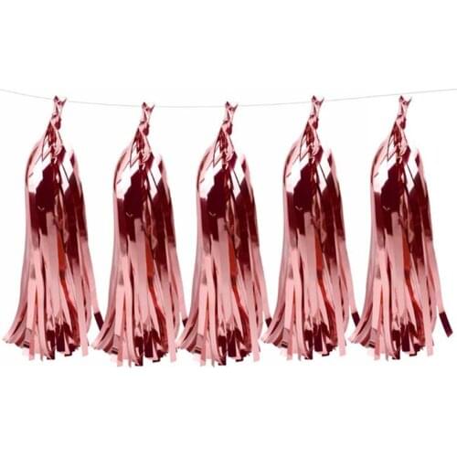 15pcs/lot 35cm aluminum foil party tassel supply wall decoration DIY home birthday party wedding photography props