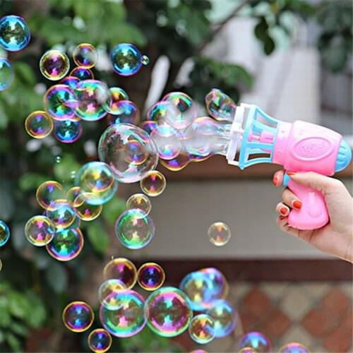 3IN1 Bubble Blower Fan Machine Toy Kids Soap Water Bubble Gun Summer Outdoor Kids Toy Gift