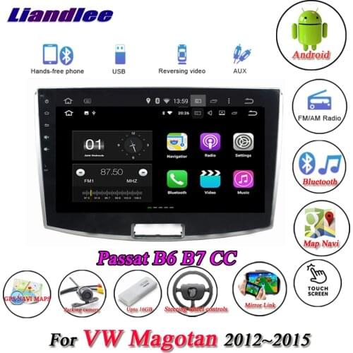 Car Android Multimedia System For Volkswagen Magotan Passat B6 B7 CC 2012 2013 2014 2015 Radio GPS Navigation HD Stereo Screen