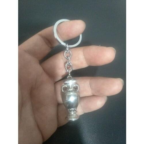 Zinc alloy Mini soccer Cup Keychain Trophy Keychain Champion Cup Trophy Football World Cup Metal Keychain Gift 4