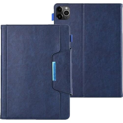 For iPad air 4 2020 Case Business Leather Smart wake up / sleep with Card Holder Tablets Cover For iPad Pro 11 2018 2020 funda