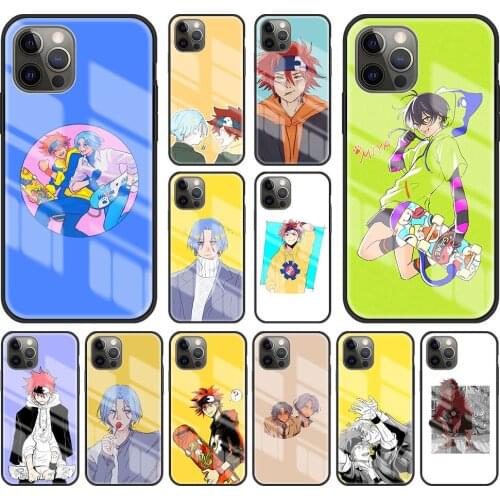 Sk8 The Infinity Anime Tempered Glass Case for Apple iPhone 11 12 13 Pro Max 7 8 Plus 6 6S+ X XS XR SE 2020 12 Mini Phone Cover