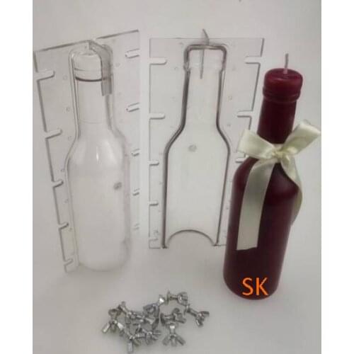 Diy candle mould easy handle beerbottle-shaped candle mold free shipping