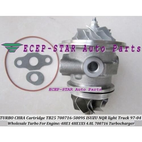 Turbo CHRA Cartridge GT25 700716 700716-0001 700716-0004 700716-0005 8971894520 For ISUZU NPR NQR NKR Truck 4HE1-TC 4HE1XS 4.8L