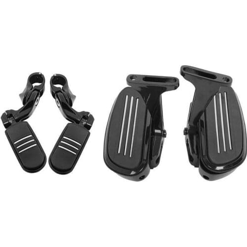 Motorcycle Passenger Floorboards 1-1/4" Highway Footpegs For Harley Touring 93-19 Road King 1995-2020