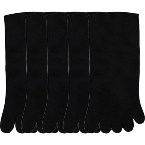 Socks Set 5 Pairs Men Sports Running Five Finger Toe Socks Elastic Short Soild Funny Socks Men Socks Korean Style Носки Мужские