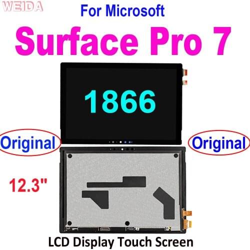 Original Pro7 LCD For Microsoft Surface Pro 7 1866 LCD Display Touch Screen Digitizer Assembly For Microsoft Surface Pro 7 LCD