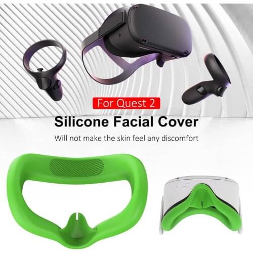 VR Face Cover Pad Sweatproof Facial Cushion Covers Case For Oculus Quest2 VR Glasses Silicone Protective Eye Mask VR Accessories