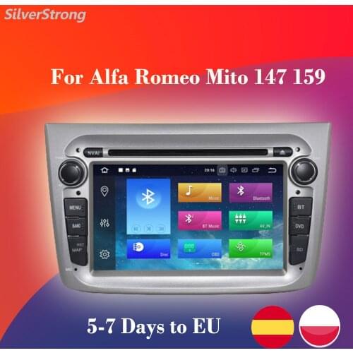 SilverStrong Android10.0 4GB ROM 64GB DVD Player for Alfa Romeo Mito 147 159 Auto Radio ready stock in spain poland warehouse