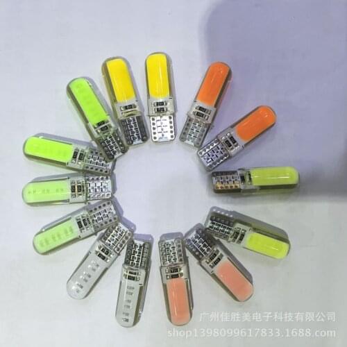 T10-cob-2 Side Luminous CANbus Silicone Gel Drop Decoding LED Lamp Crystal Width Lamp License Plate Lamp Car Accessories