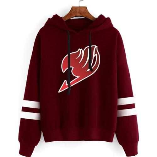 Trendy Print Fairy Tail Mens / Womens Hoodies Popular Anime Girls Warm soft Clothes Sudaderas Harajuku Sweatshirts Oversized