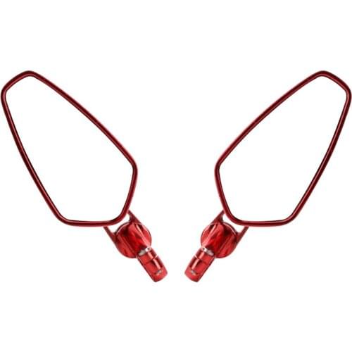 Universal Motorcycle 7/8" 22mm Rearview Mirror Aluminum Handle Rod End For Honda Hornet CB600F CB1000R CB900 Kawasaki Z900 Z750