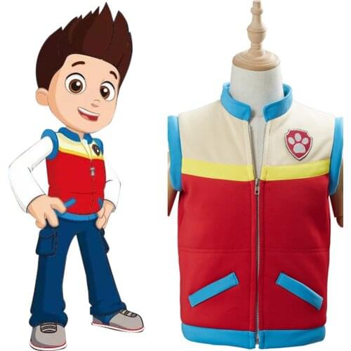In Stock) Kids Captain Ryder Cosplay Costume Children Vest Waistcoat Outfit Halloween Carnival Costume Custom Made