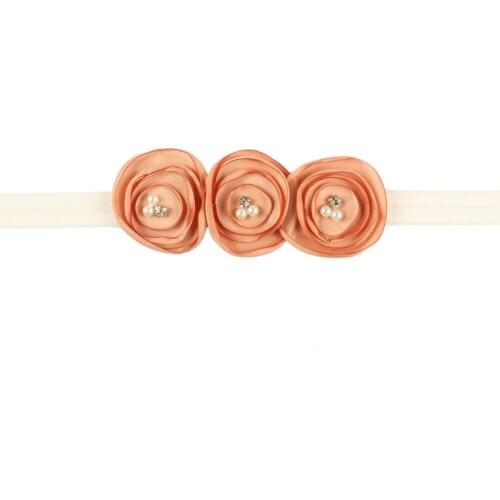 10pcs Baby Flower Pearls Headband Girls Hairband Bohemian Tiara Baby Infant Bandeau turban wraps Hair Accessories