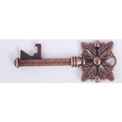 1000pcs/lot Hot sale Antique Kirsite Key Bottle Opener Retro Keyirng Keychain Beer Bottle Openers