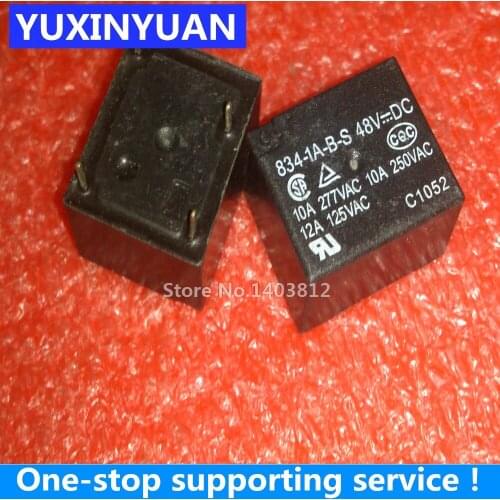 834-1A-B-S 48VDC 10pcs/lot