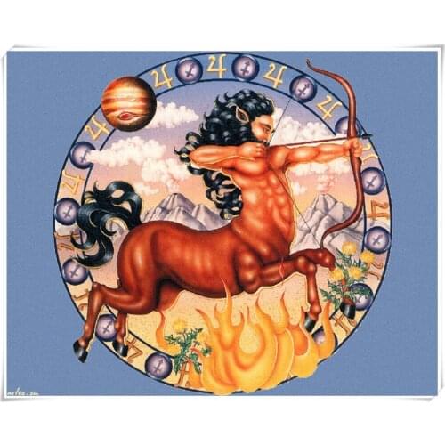 Diamond Embroidery Cube 5d Mosaic Pictures For Living Room Diamond Paintings Cross Stitch Twelve Constellations Sagittarius