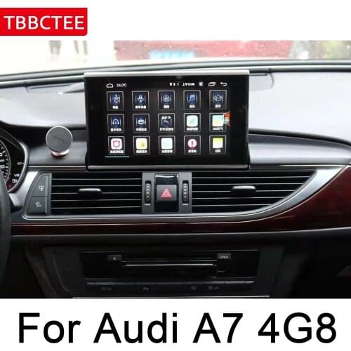 For Audi A7 S7 4G8 2016~2017 MMI Andrid Car Multimedia Player radio gps Navi Map WiFi original style Bletooth wifi system BT