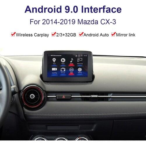 Android system car GPS navigation Video interface for Mazda CX-3 2014-2019 multimedia player Youtube, Carplay