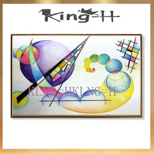 No Frame abstract Oil Painting Kandinsky 100% Handpainted Special Modern Wall Painting Wall Art Picture For Living Room