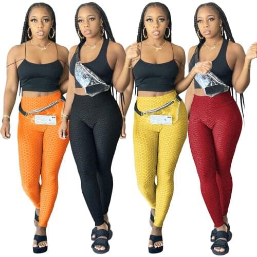 Casual Joggers Pants Skinny Fitness Has Stretch Solid Color Sweatpants Streetwear Long Trousers Women Clothing