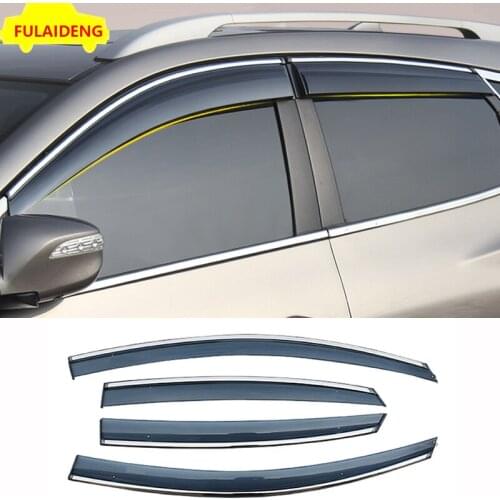 For Cadillac XTS 2015-2018 Window Visor Deflectors Sun Guard Rain Vent Shield Eyebrow Decor Trim Car Styling Accessories