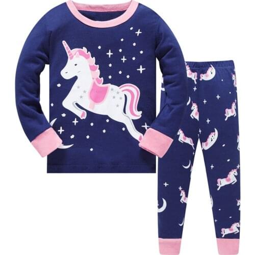 Kids Unicorns Girls Pajamas Sets printing Pyjamas Baby Sleepwear Cotton Nightwear Homewear Cartoon Toddler Children Pyjamas