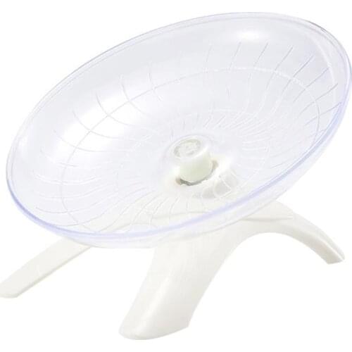Pet Hamster Running Wheel Mute Flying Saucer Steel Axle Wheel Hedgehog Rat Running Disc Toys Small Animal Hamster Accessories
