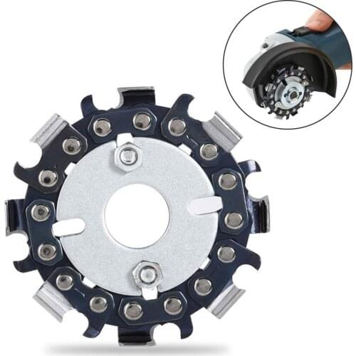 2.5 Inch 8 Teeth Wood Carving Disc Saw Blade With Double Saw Teeth Angle Grinder Chain Disc Anti-Kickback