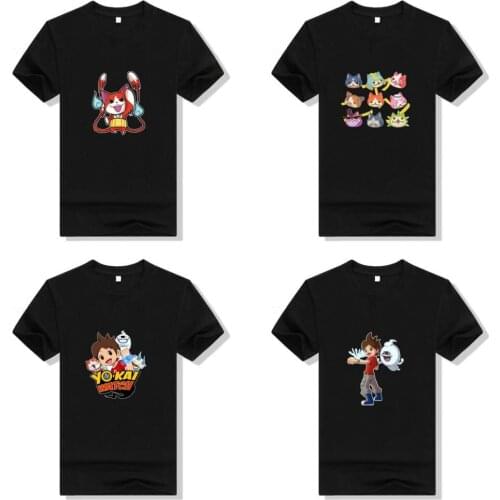Anime Yokai Watch T Shirt Cosplay women printed cotton T-shirt Short Sleeve Summer Casual Tee Tops Woman T-shirts