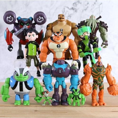 Ben 10 Omnitrix Toy Wildmutt Grey Matter Heatblast Humongousaur Rath 12cm PVC Action Figures Model Kids Toys for Children Gifts