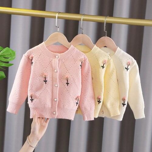 Baby Girls Cardigan Cute Colorful Sweater Girls Baby Jacket&Coat Knit Cardigan Sweater Autumn Fall Girl Toddler Outfits