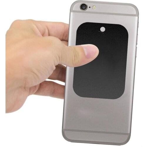 Mobile Phone Holders Rectangle Car Vehicle Magnetic Mobile Phone Mount Holder Metal Plate Sticker Mobile Phone Accessories 2021