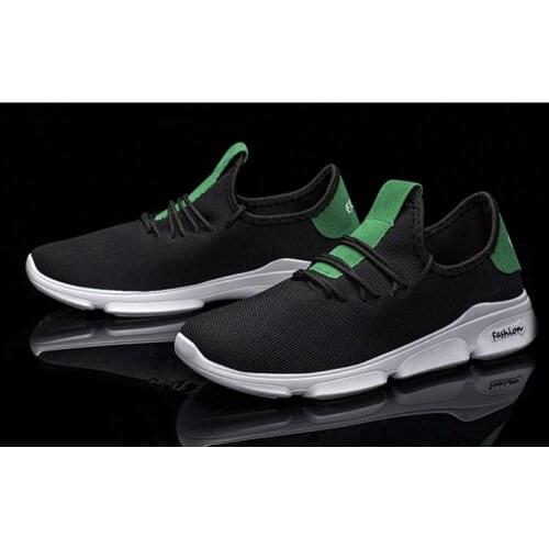 2019 Men running Sports Shoes Breathable Light Slip Sneakers Summer Mesh IVulcanized Shoes Lace-Up Wild Casual Lazy shoes