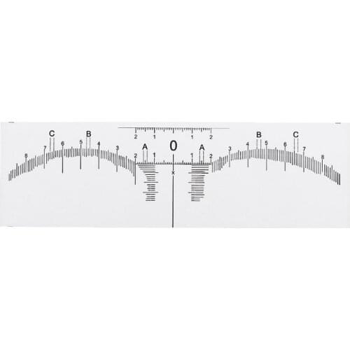 Disposable Adhesive Eyebrow Ruler Guide Sticker Tape Semi-permanent Tattoo Template Measure Beauty Tool