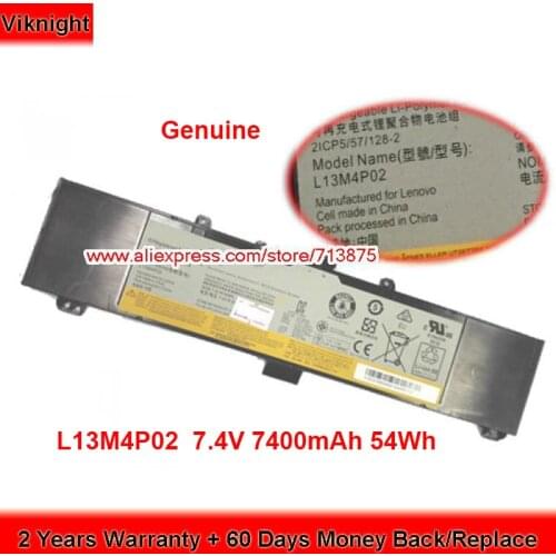 Genuine L13N4P01 Battery L13M4P02 for Lenovo Y50-70 50-70AM-IFI Y50-70AS-ISE Series 7.4V 54Wh