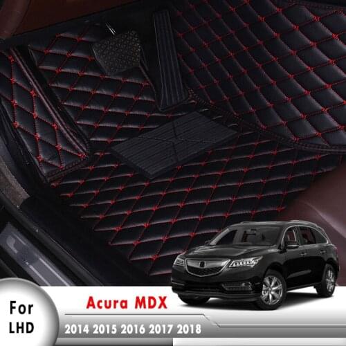 Removable Easy Install Car Accessories Carpets Car Floor Mats For Acura MDX 2014 2015 2016 2017 2018 car mat 5 seats