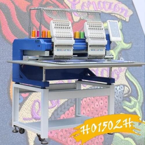 China 10 years service! Newest auto oiling 2 head flat towel chenille embroidery machine bordadora like quality tajim barudan