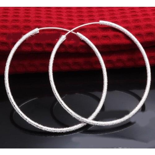Special wholesale silver jewelry Korean fashion boutique jewelry retro frosted earrings hot jewelry