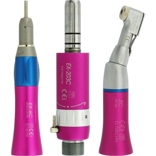 Dental 203 low Speed Handpiece Micro Motor Contra Angle Straight Handpieces Straight E-Type Brush Motor