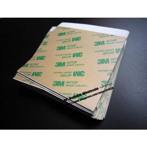 Super Thin 0.06mm Thick, (90mm*119mm) 3M 467 Double Sided Adhesive Sticker, for PC Phone Nameplate, Foam, Thermal Pad Bond